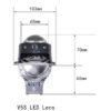 V5S 50W/60W LED Projector Lens 2Pcs