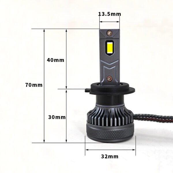 M700 H7 70W 7000LM White LED Headlight Bulbs 2Pcs